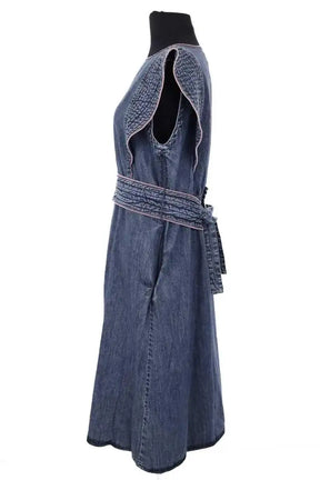 Robe Laurence Bras Bleu en Coton