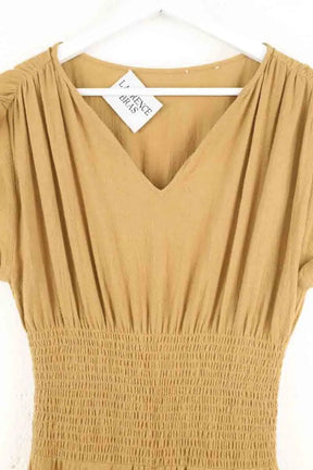 Robe Laurence Bras Camel en Coton