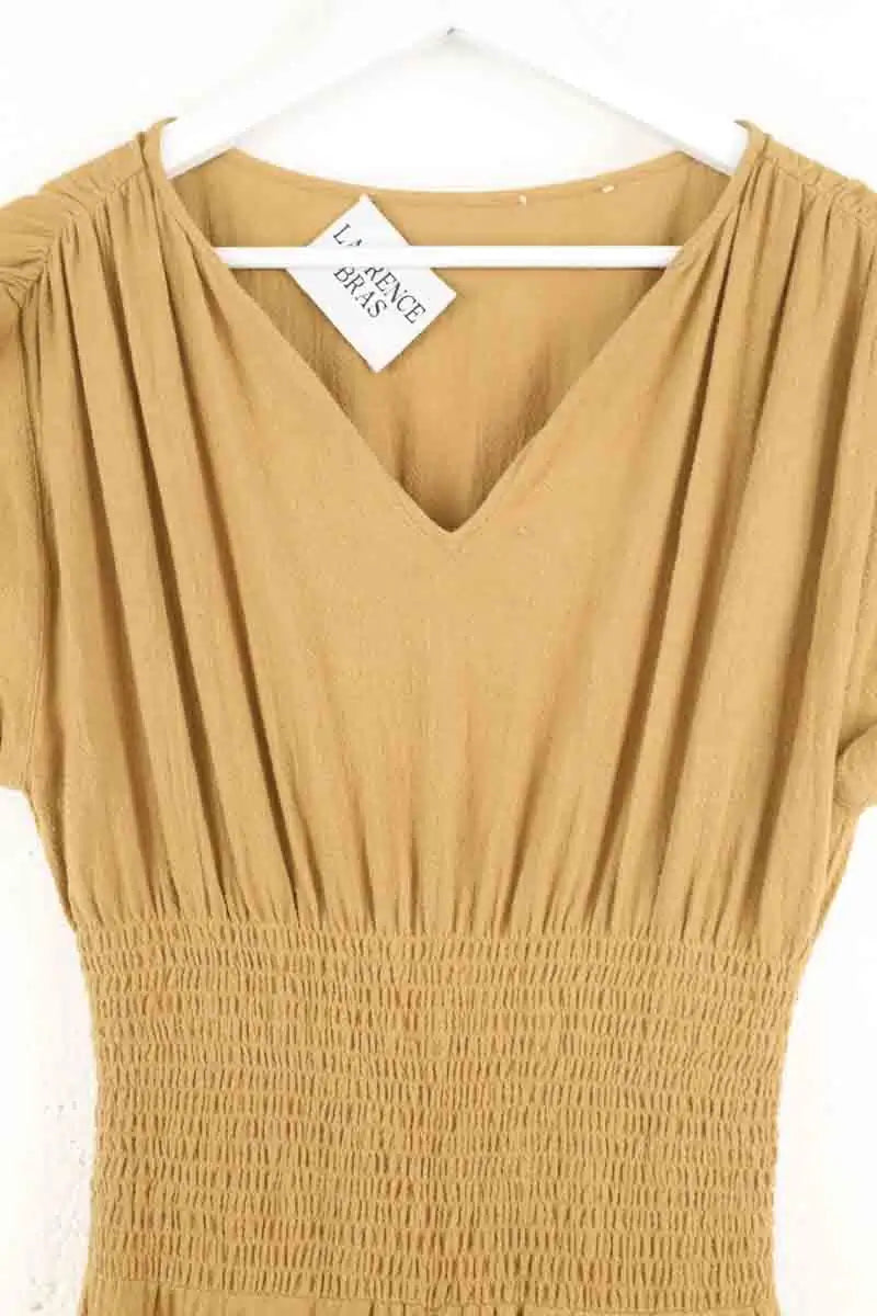 Robe Laurence Bras Camel en Coton