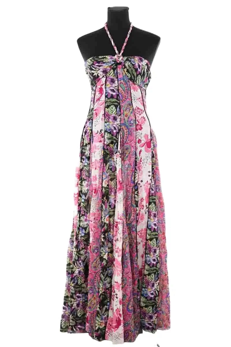 Robe Laurence Bras Rose en Coton, taille S - Seconde Main