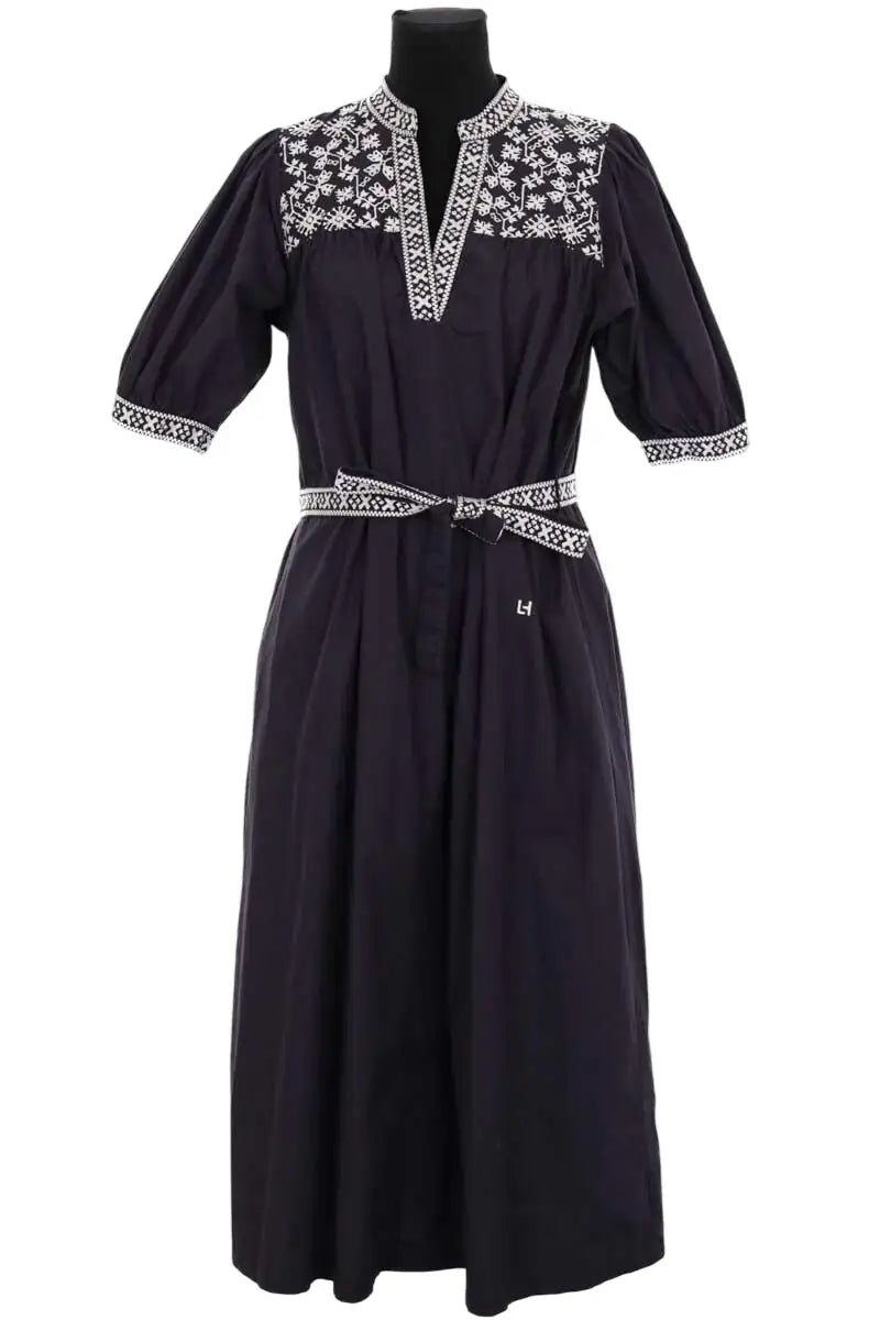 Robe Leon & Harper Marine en Coton, taille L - Seconde Main