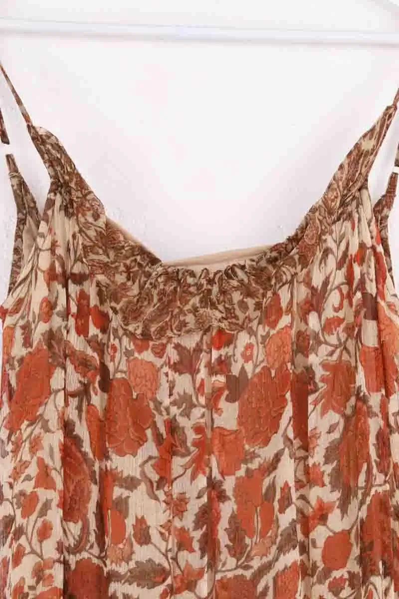Robe Léonie Beige en Viscose