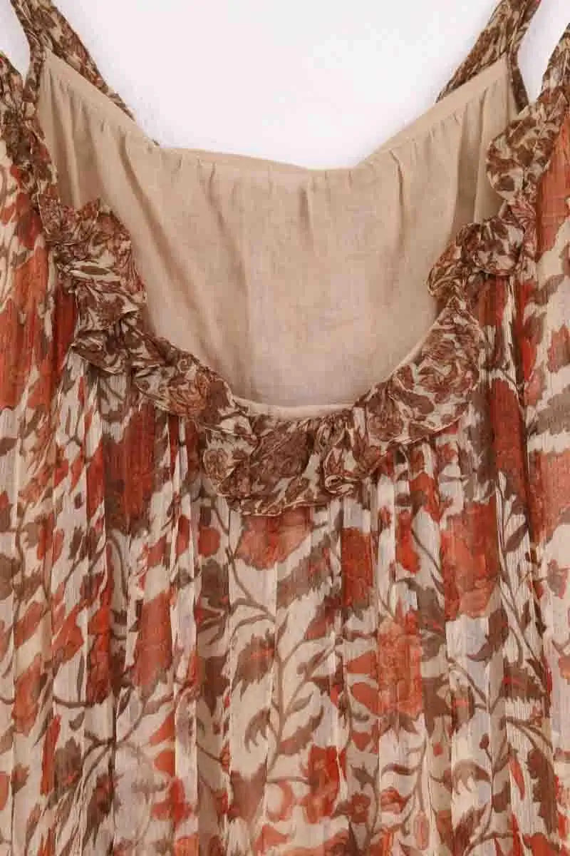 Robe Léonie Beige en Viscose