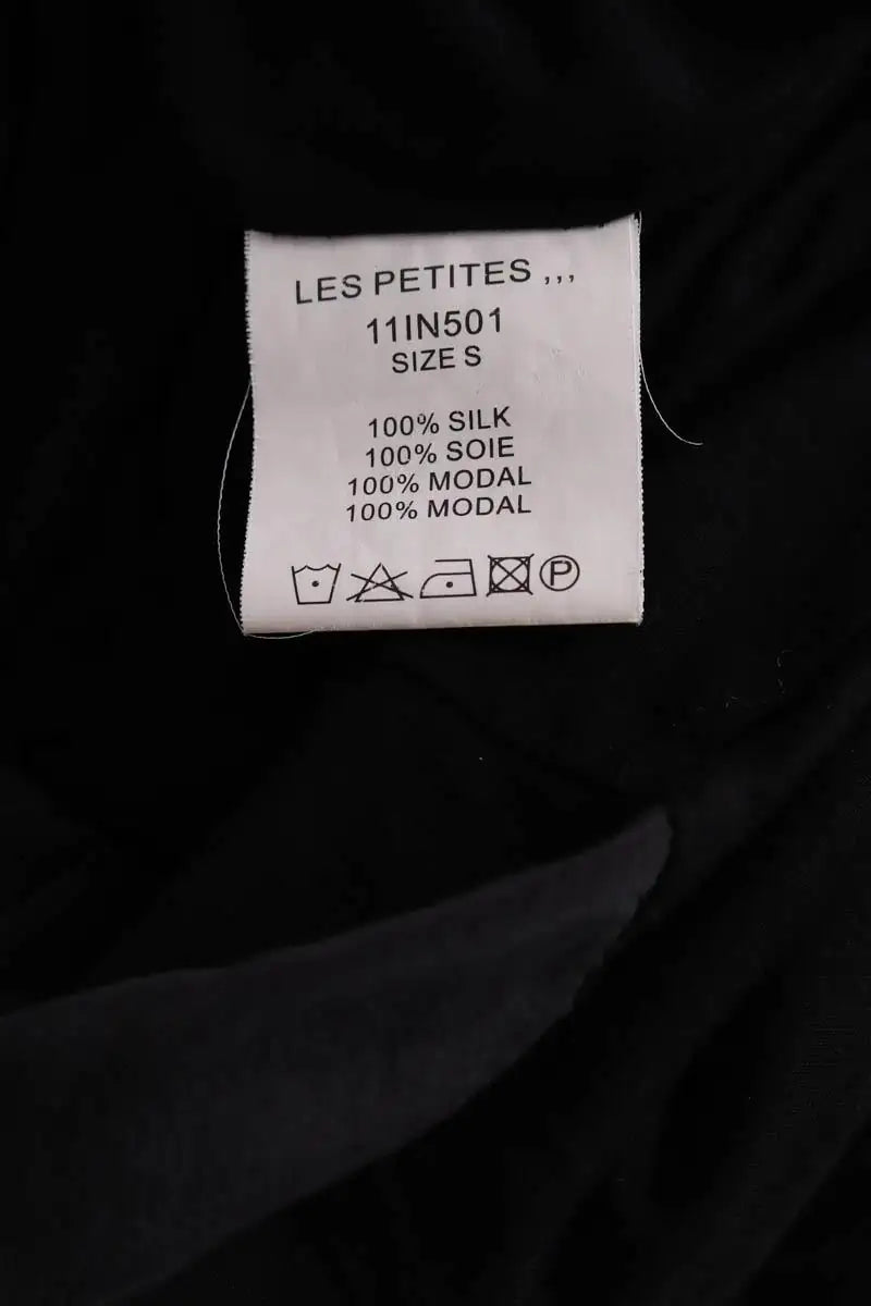 Robe Les Petites Noir en Soie