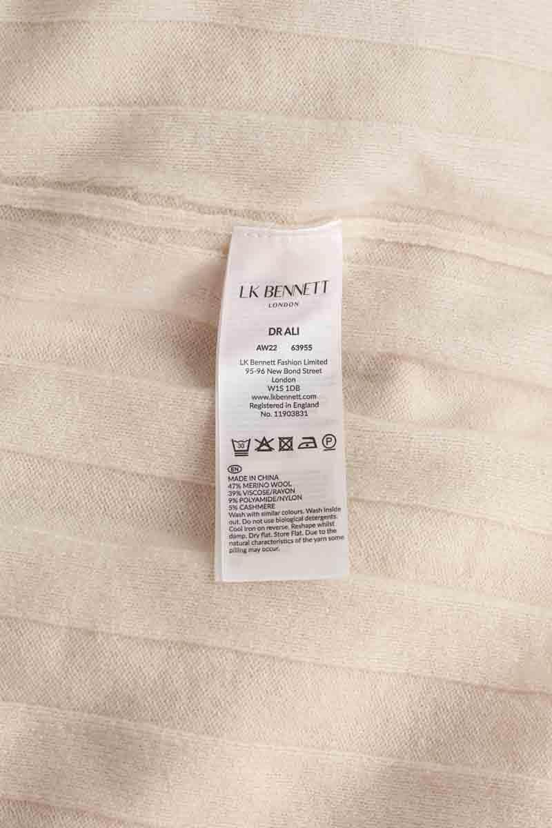 Robe LK Bennett Ali Ecru en Laine