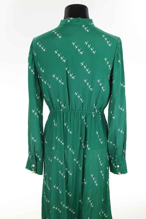Robe LK Bennett Bridget Vert en Viscose