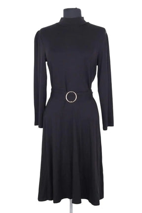 Robe LK Bennett Florrie Noir en Viscose, taille L - Seconde Main