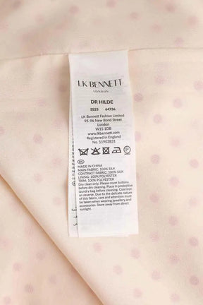 Robe LK Bennett Hilde Beige en Soie