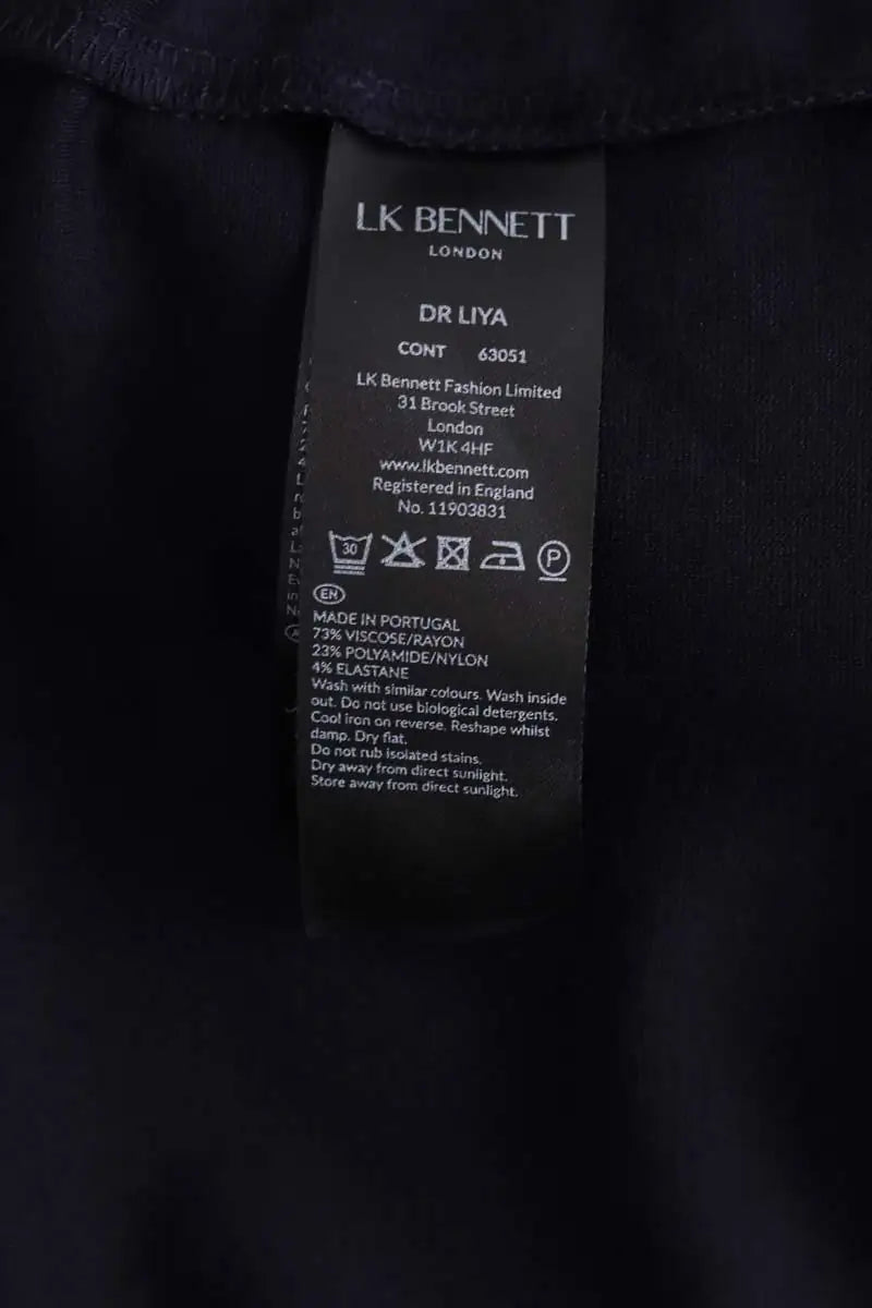 Robe LK Bennett Liya Marine en Viscose
