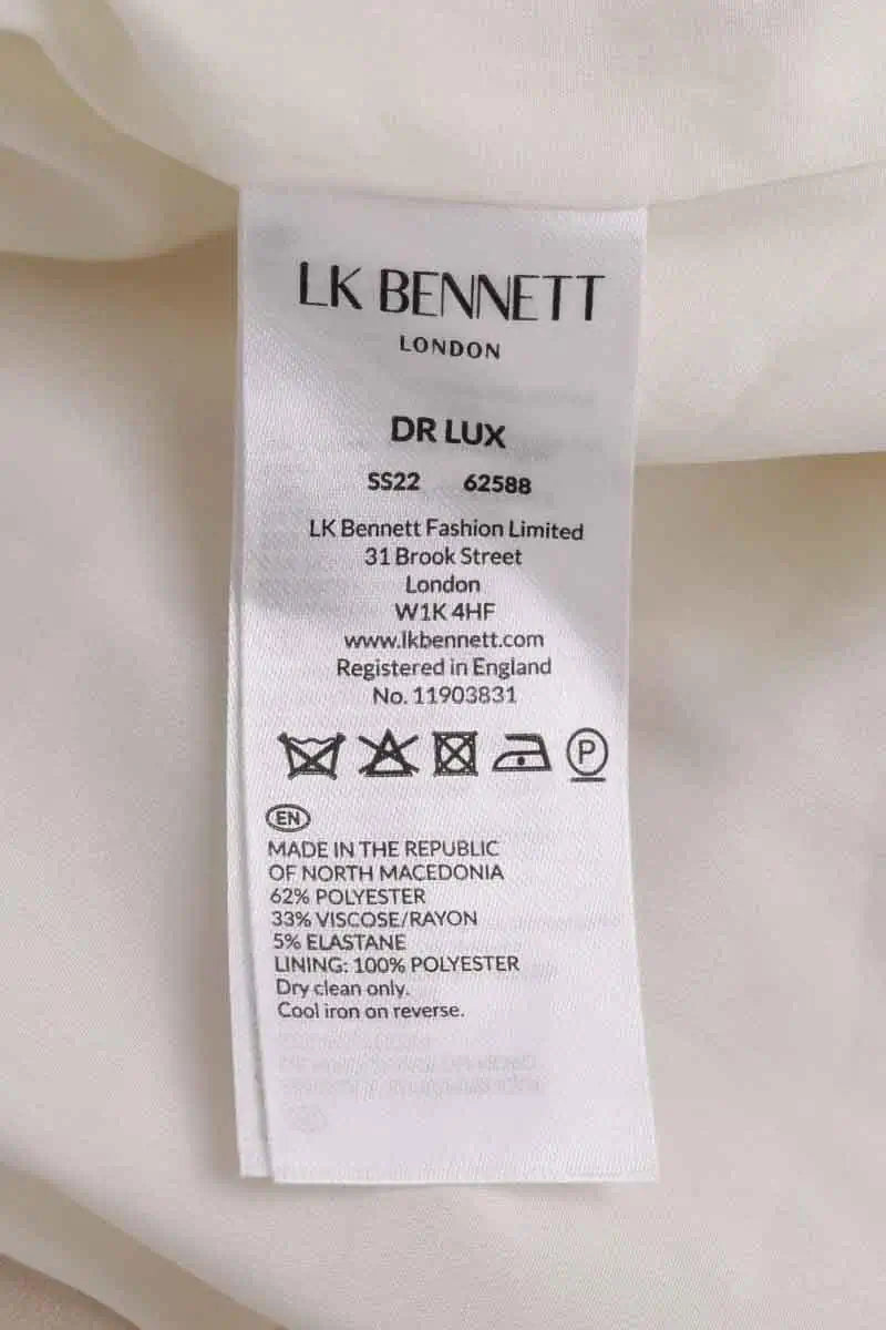Robe LK Bennett Lux Blanc en Polyester