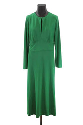 Robe LK Bennett Vert en Viscose, taille XL - Seconde Main
