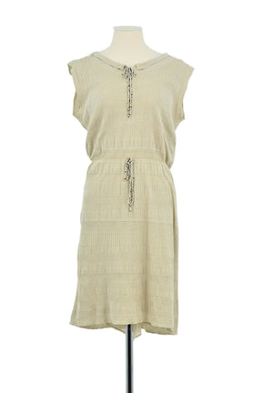 Robe Louis Vuitton Beige en Coton, taille S - Seconde Main