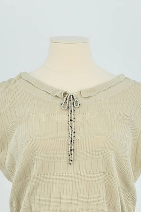 Robe Louis Vuitton Beige en Coton