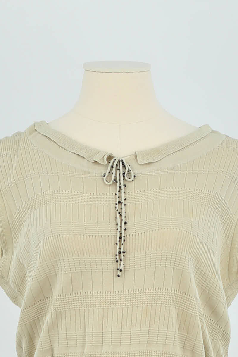 Robe Louis Vuitton Beige en Coton