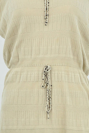 Robe Louis Vuitton Beige en Coton