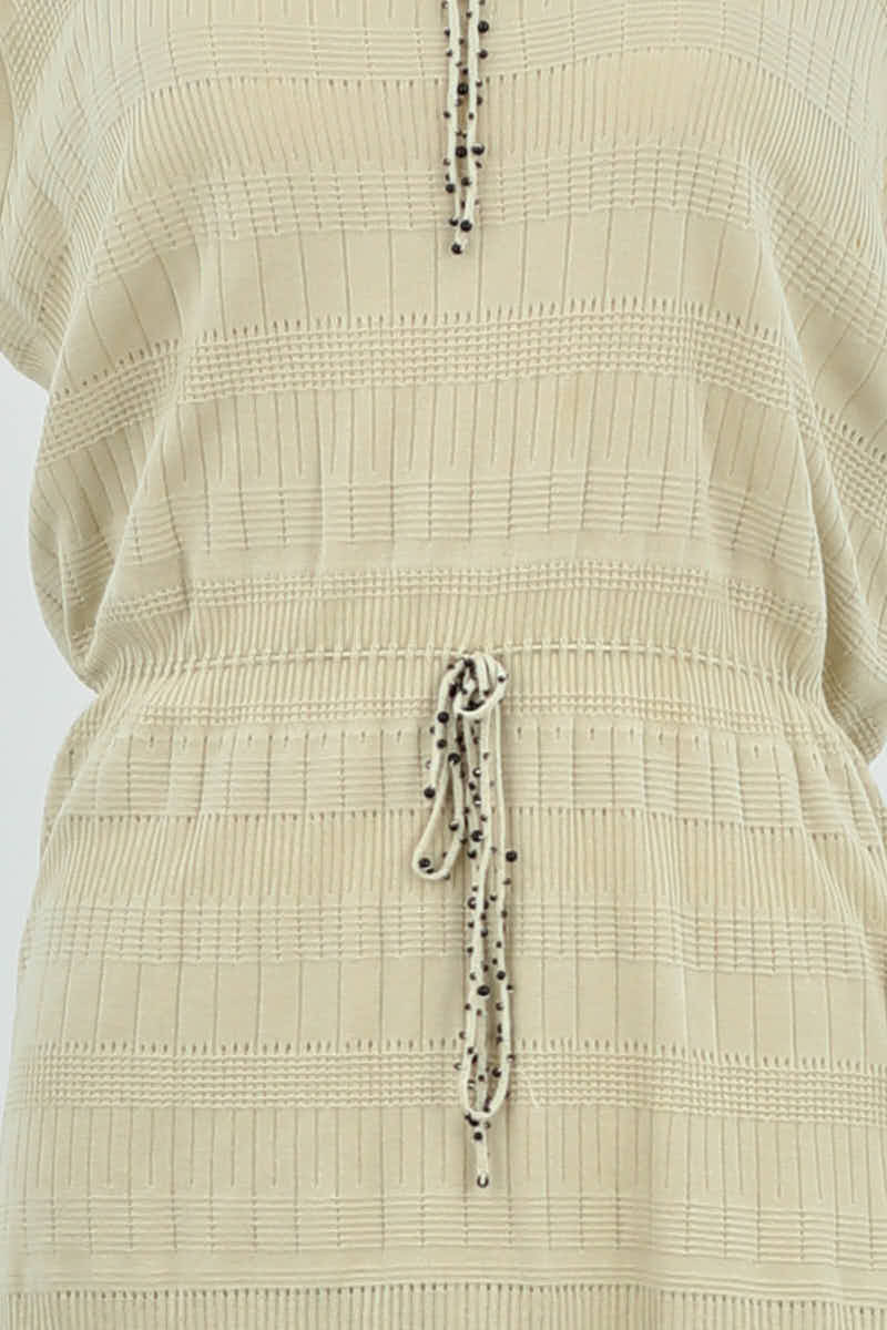 Robe Louis Vuitton Beige en Coton