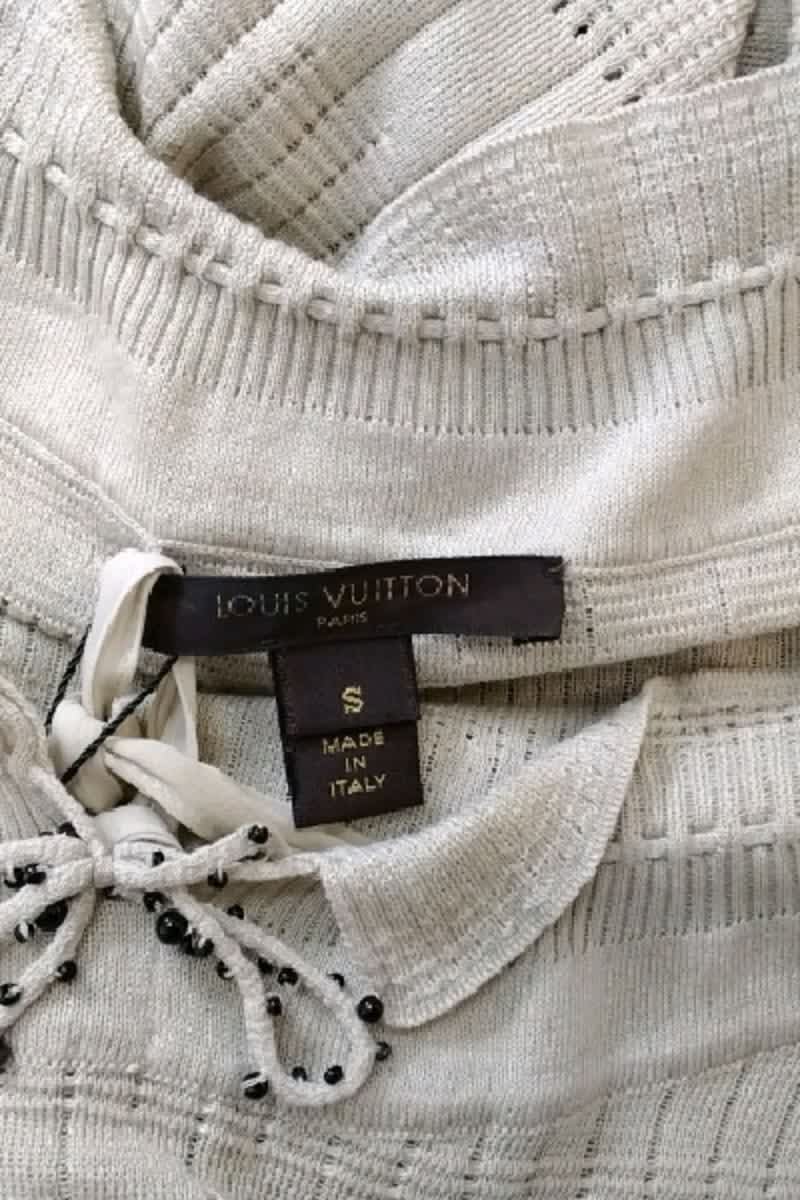 Robe Louis Vuitton Beige en Coton