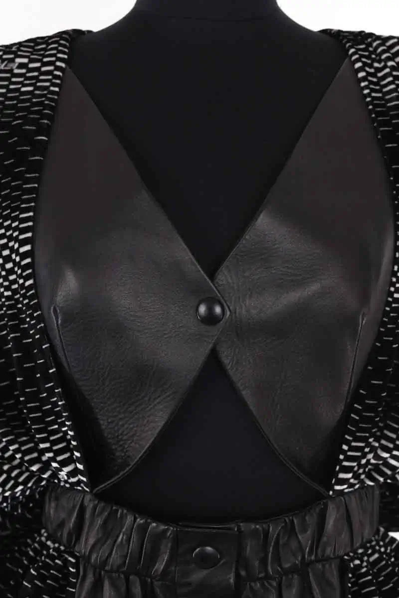 Robe Louis Vuitton Noir en Cuir