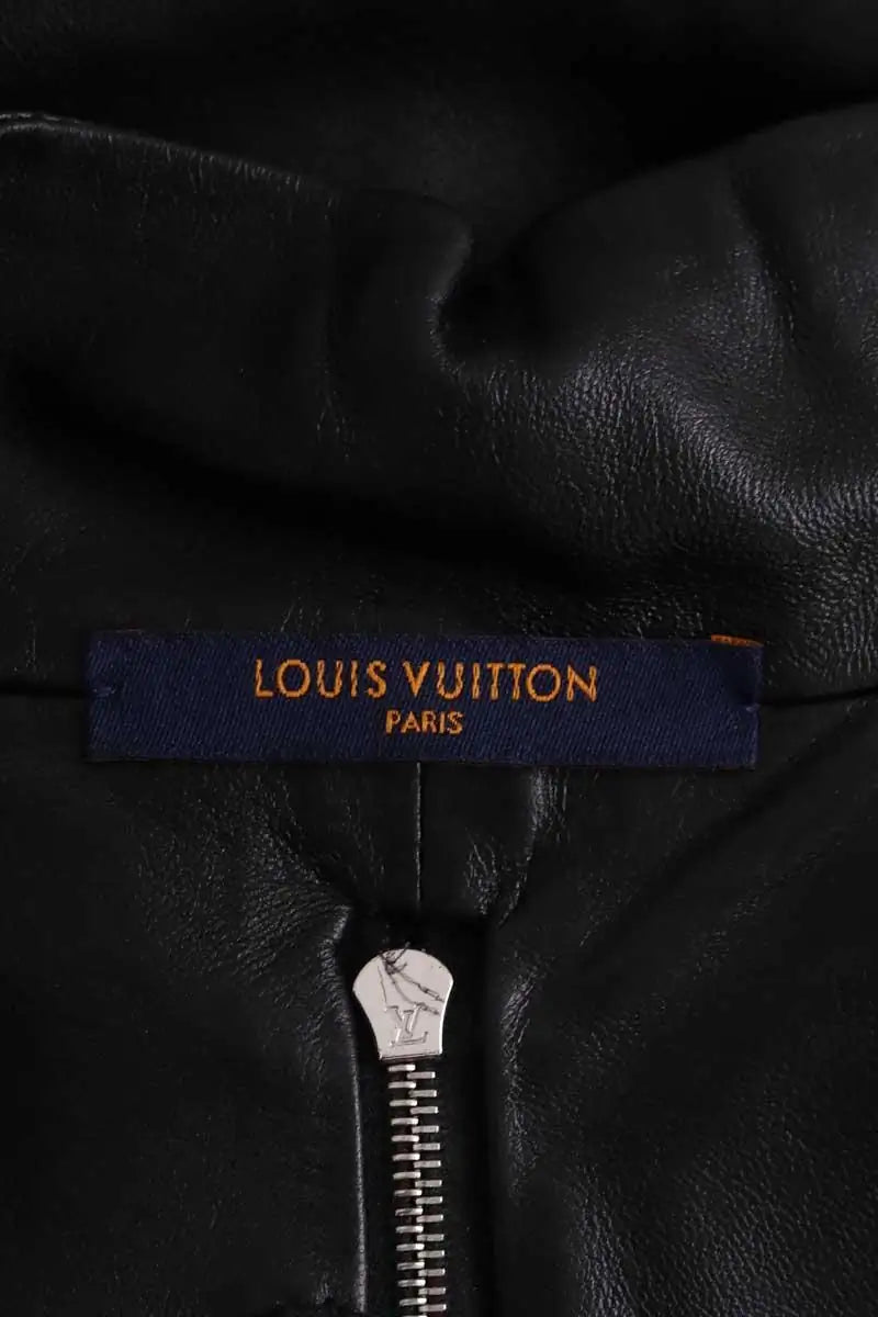 Robe Louis Vuitton Noir en Cuir