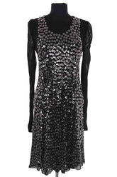 Robe Louis Vuitton Noir en Paillettes, taille S - Seconde Main