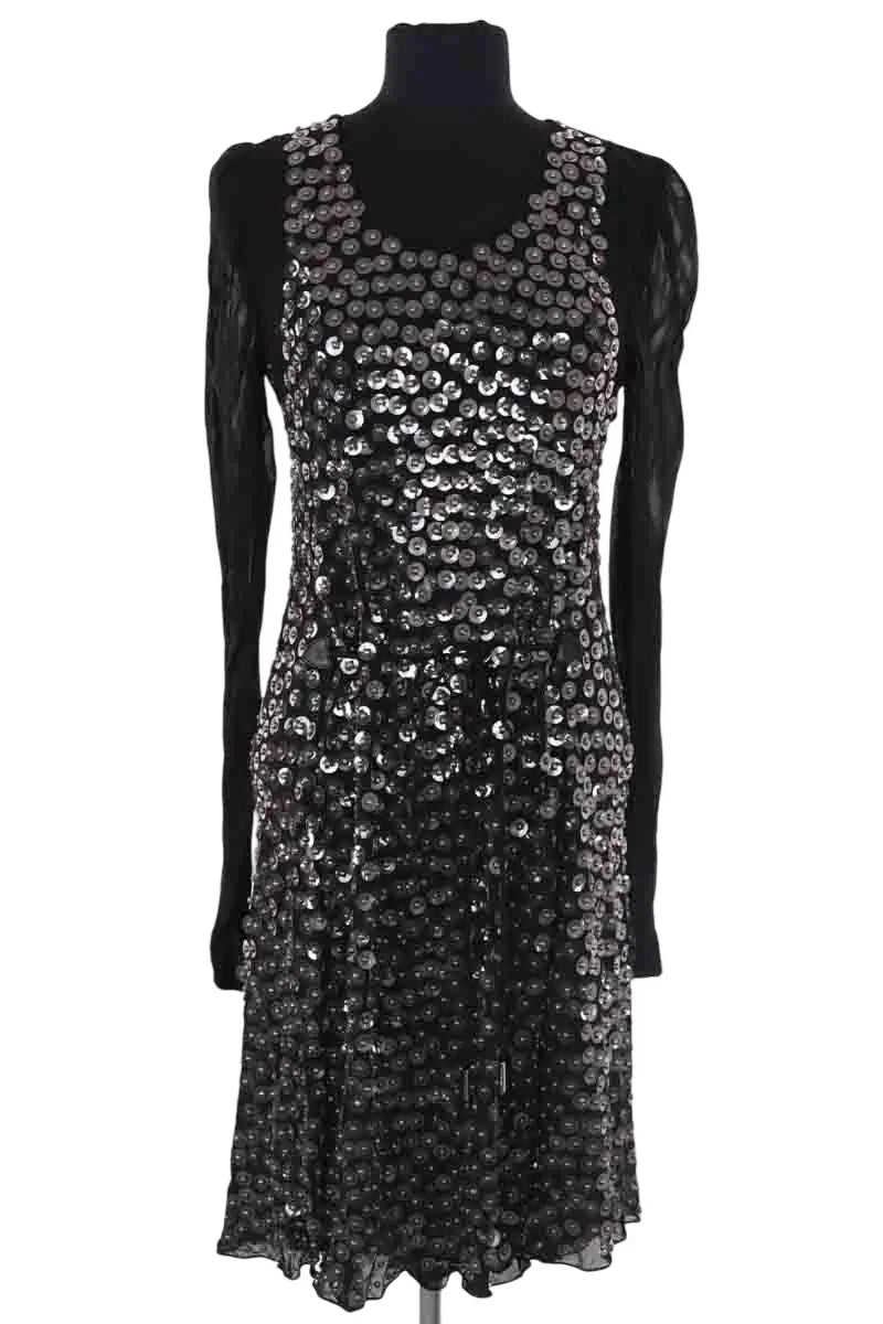 Robe Louis Vuitton Noir en Paillettes, taille S - Seconde Main