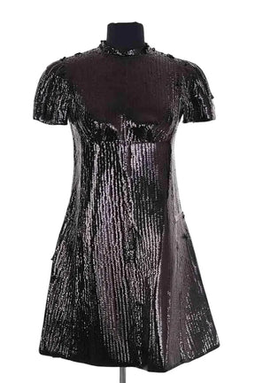 Robe Louis Vuitton Noir en Paillettes, taille XS - Seconde Main