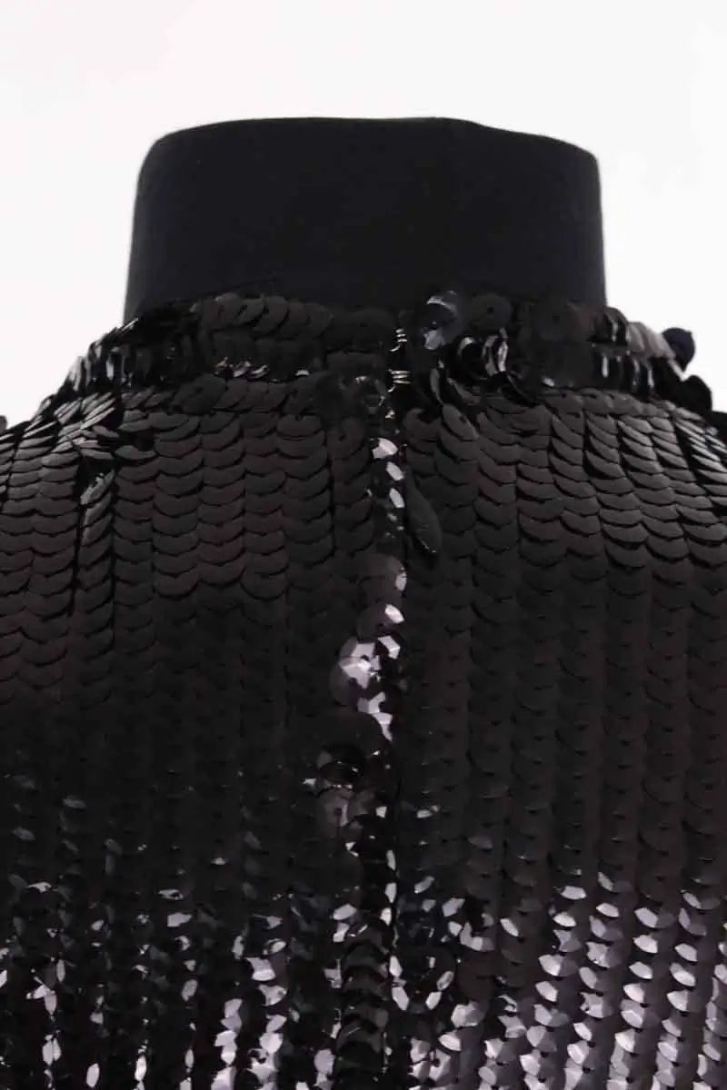 Robe Louis Vuitton Noir en Paillettes