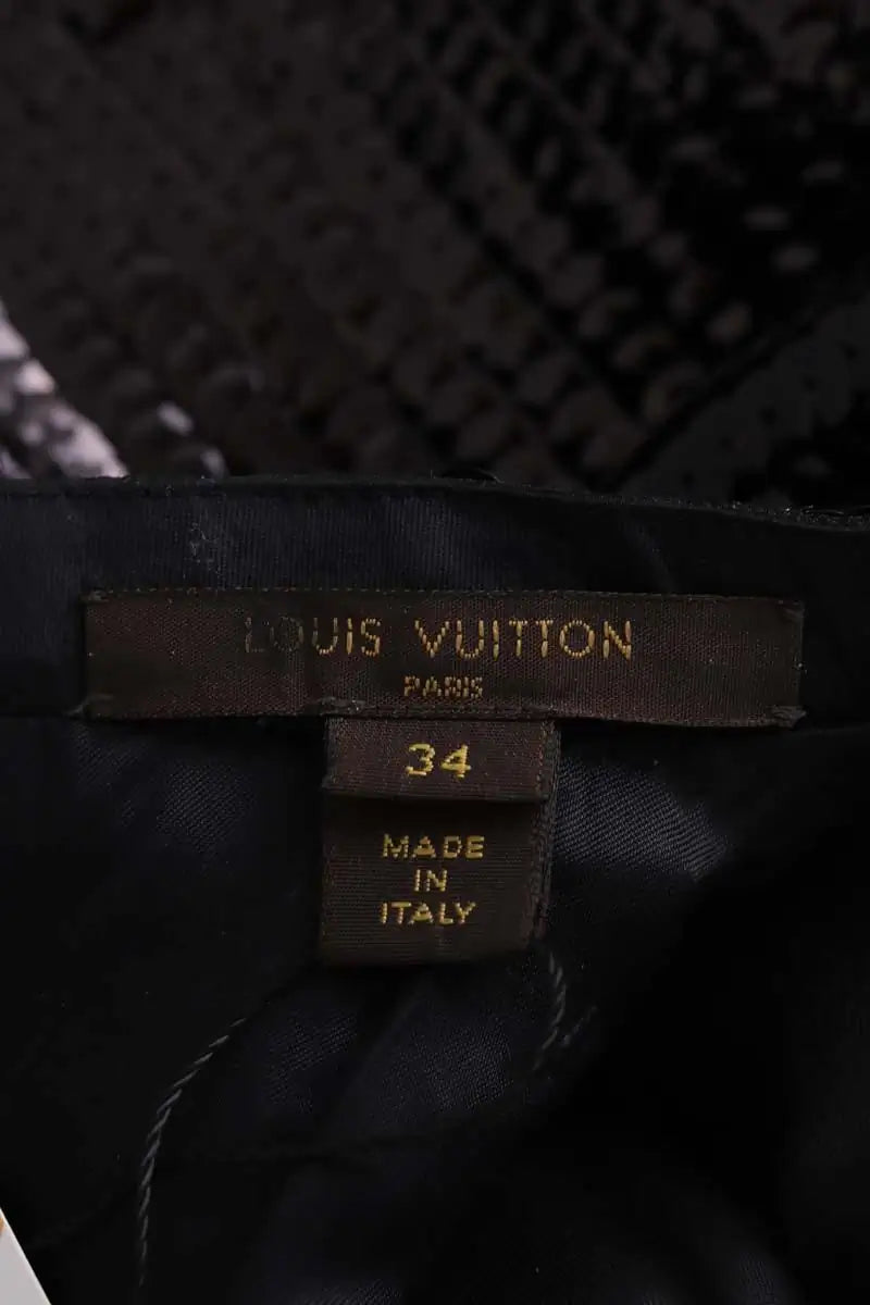 Robe Louis Vuitton Noir en Paillettes