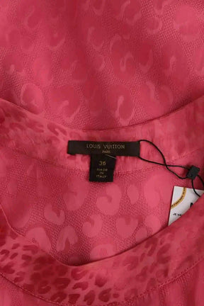 Robe Louis Vuitton Rose en Viscose