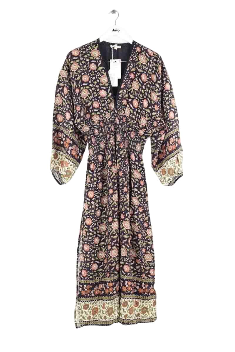Robe Louise Misha Marine en Synthétique, taille S - Seconde Main
