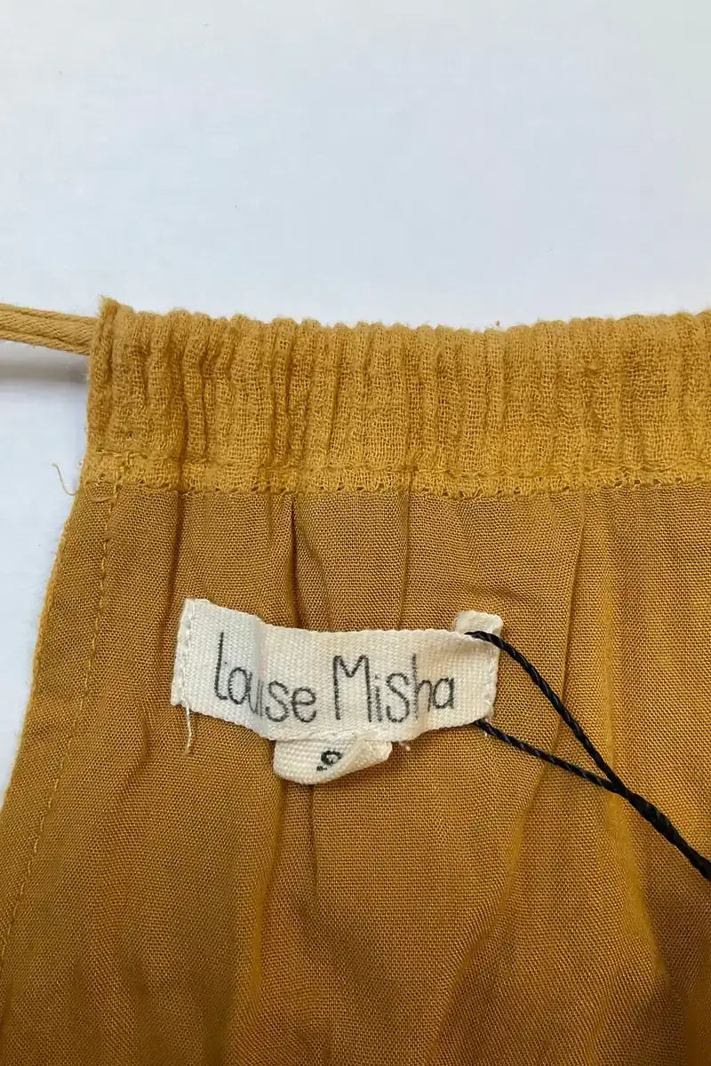 Robe Louise Misha Moutarde en Coton