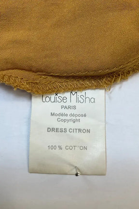 Robe Louise Misha Moutarde en Coton