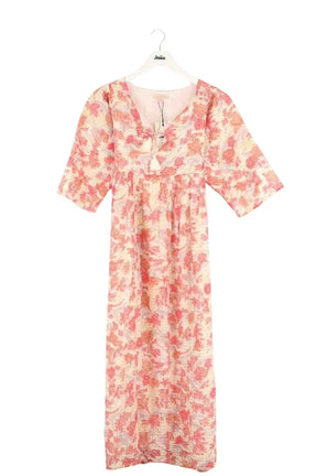 Robe Louise Misha Rose en Synthétique, taille XS - Seconde Main