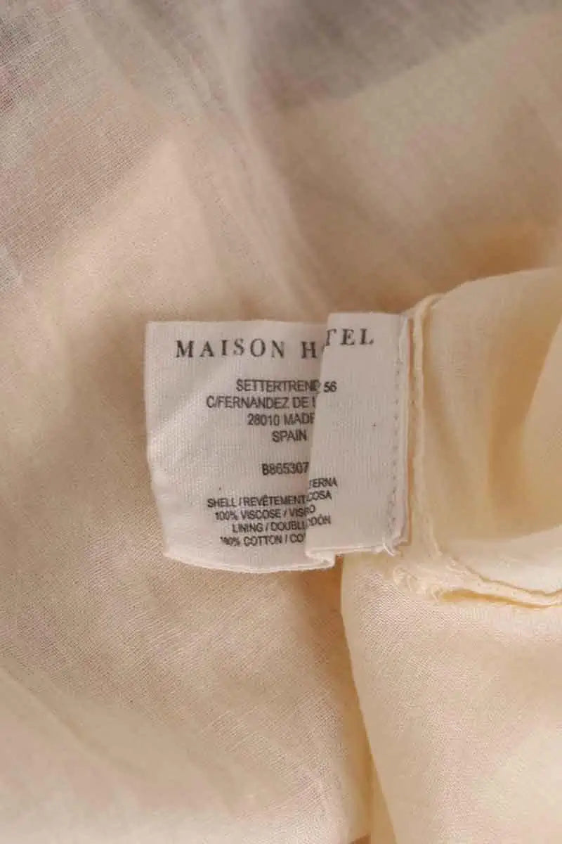 Robe Maison Hotel Beige en Viscose