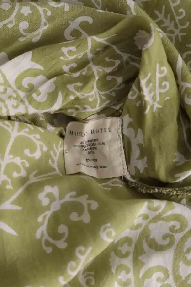 Robe Maison Hotel Vert en Viscose