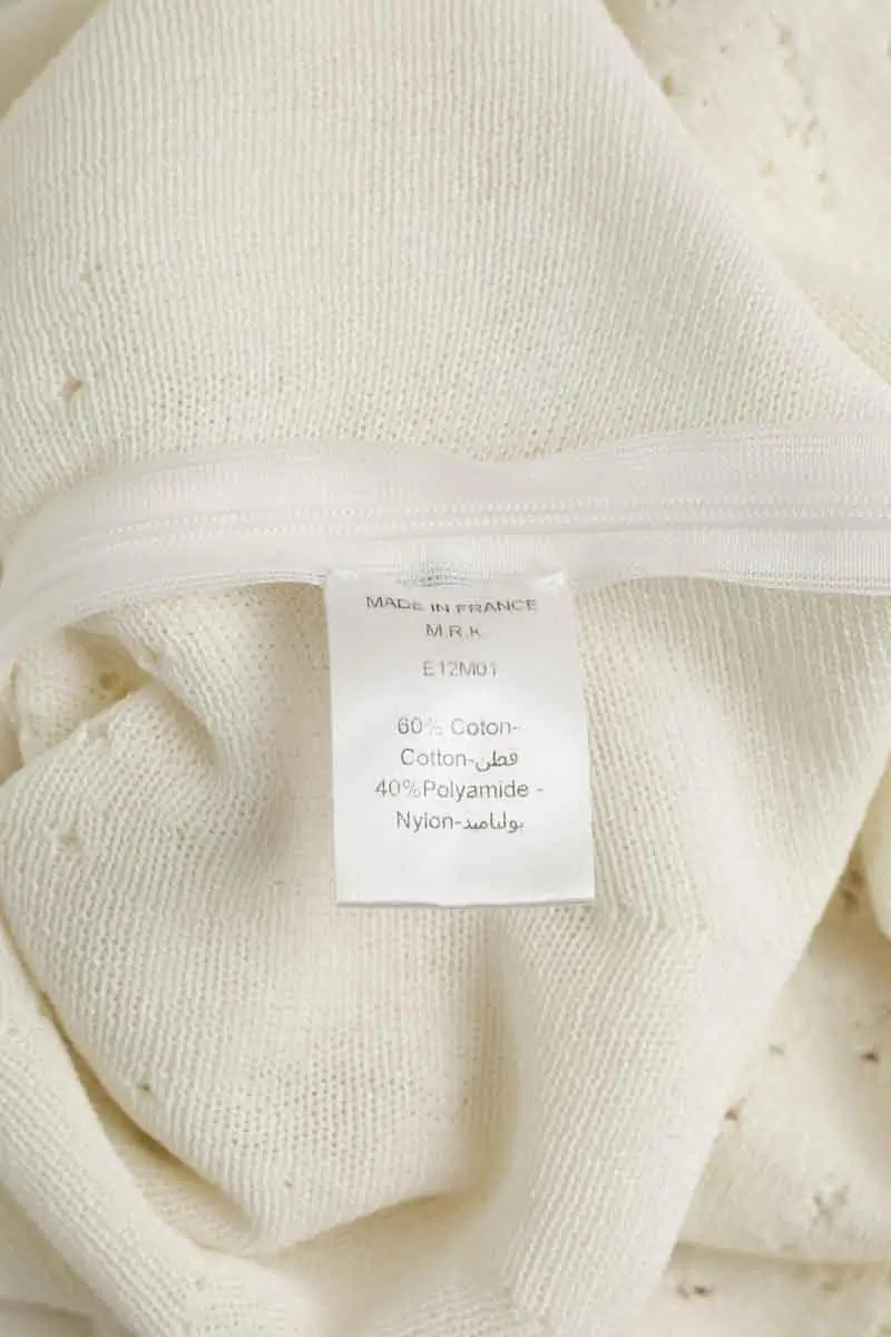 Robe Maison Rabih Kayrouz Blanc en Coton
