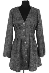 Robe Maje Argent en Synthétique, taille S - Seconde Main