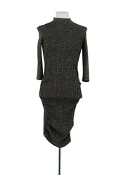Robe Maje Argent en Viscose, taille S - Seconde Main