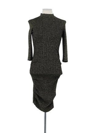 Robe Maje Argent en Viscose, taille S - Seconde Main