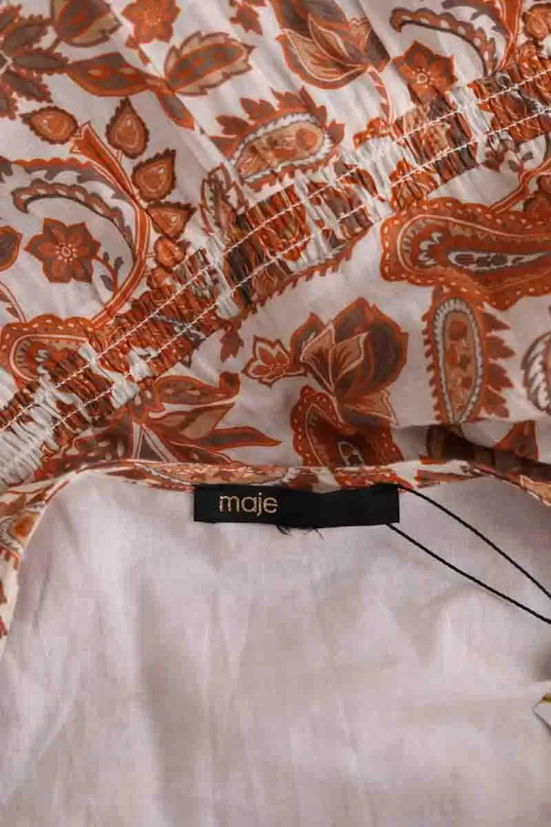 Robe Maje Beige en Coton