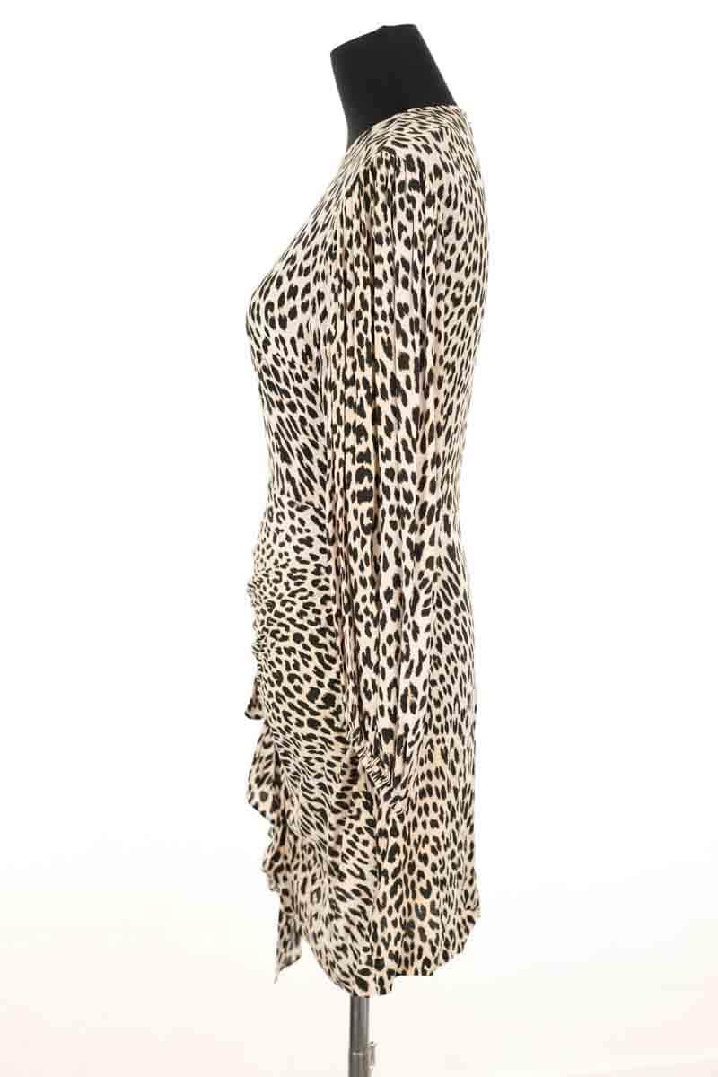 Robe Maje Beige en Synthétique