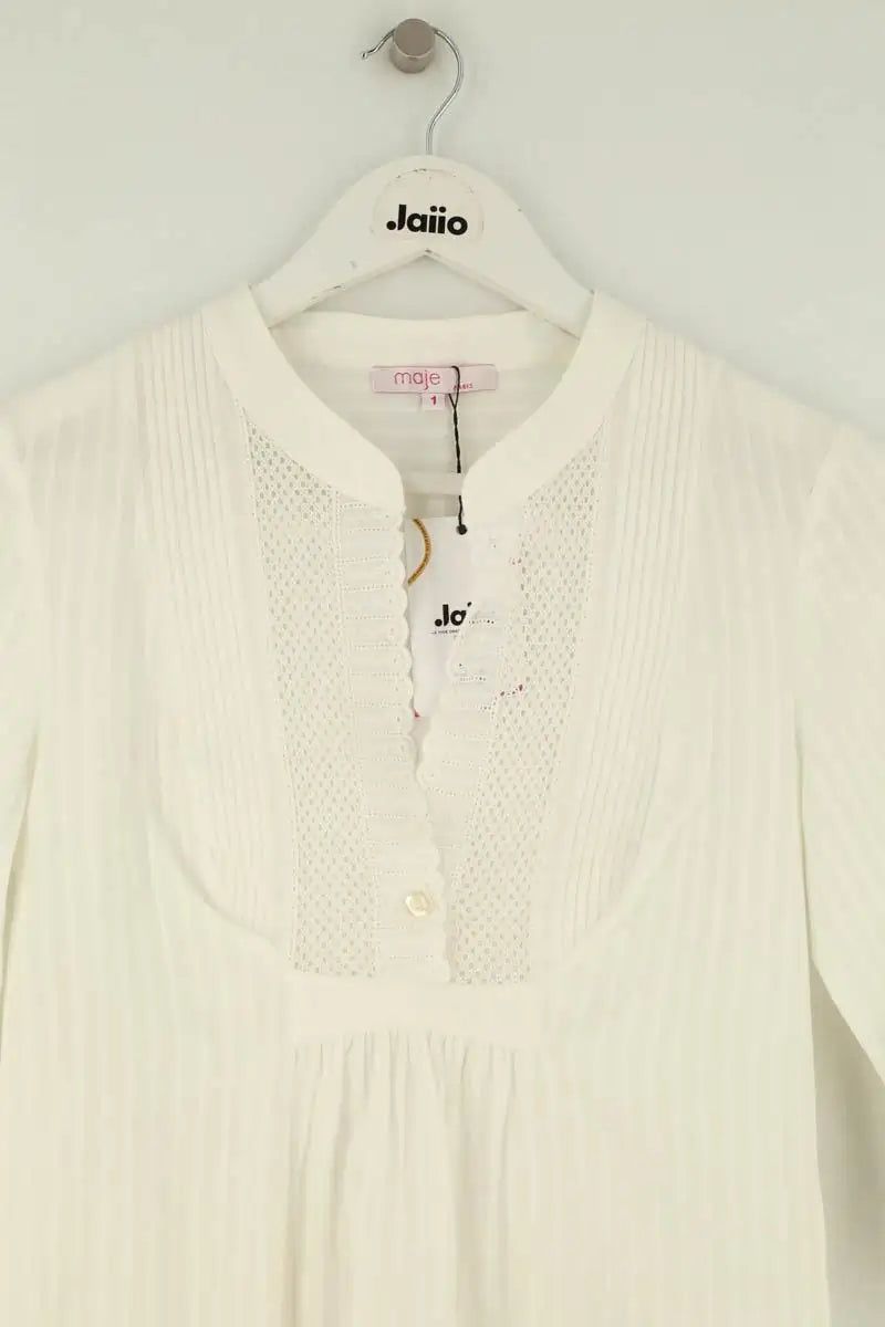 Robe Maje Blanc en Coton