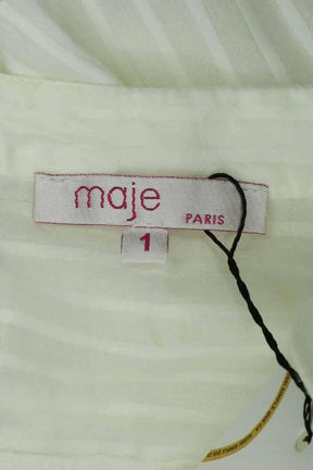 Robe Maje Blanc en Coton