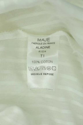 Robe Maje Blanc en Coton