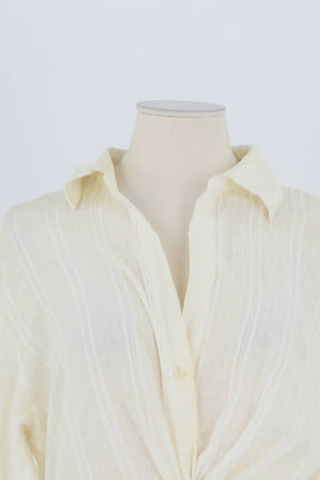 Robe Maje Blanc en Coton