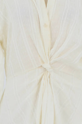 Robe Maje Blanc en Coton