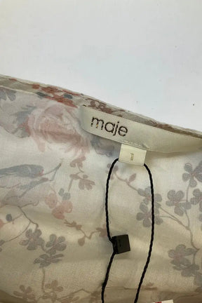 Robe Maje Blanc en Coton