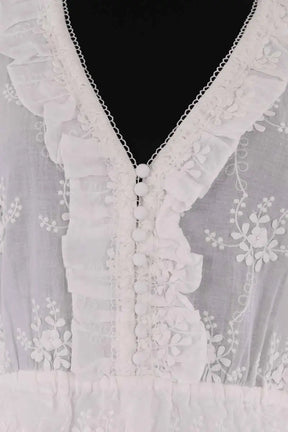 Robe Maje Blanc en Coton