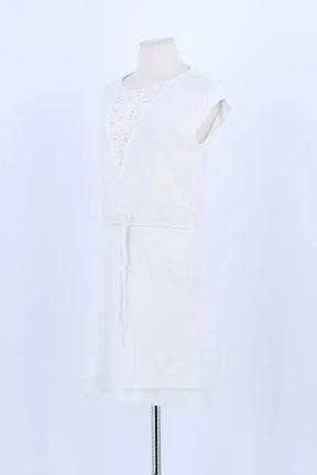 Robe Maje Blanc en Lin