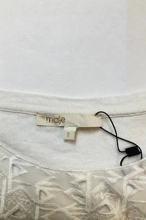 Robe Maje Blanc en Lin